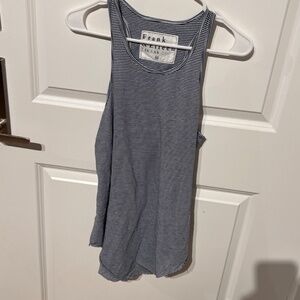 NWOT Frank Eileen Tee Lab Long racerback tank navy white stripe  M Medium